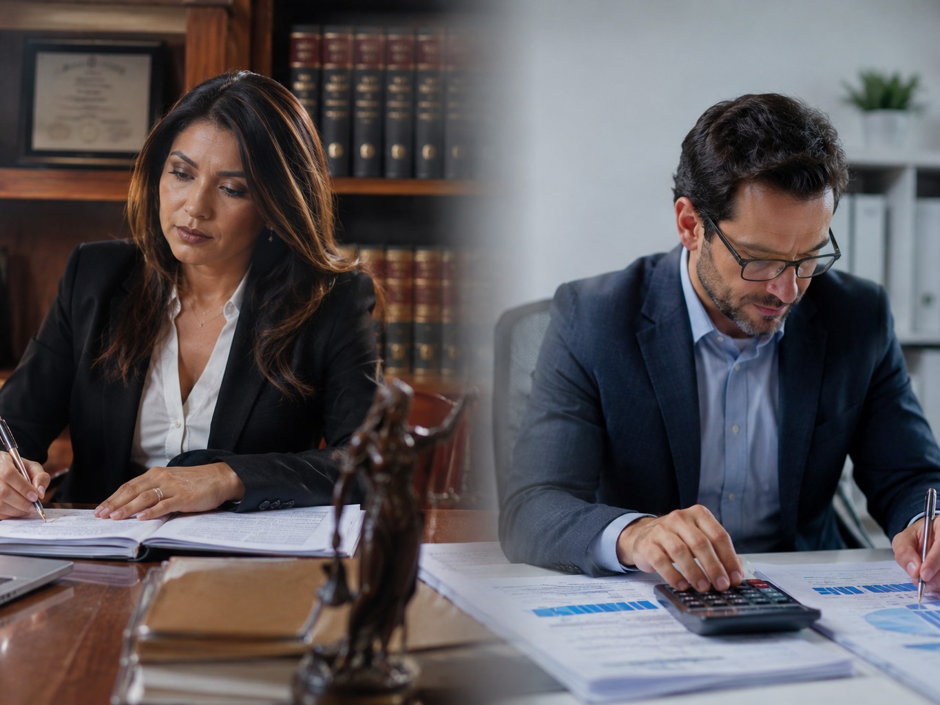 Professionals signing legal documents and paperwork in Panama